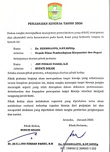 Perjanjian Kinerja DPMN 2026